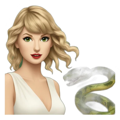 Taylor swift with snake sticker