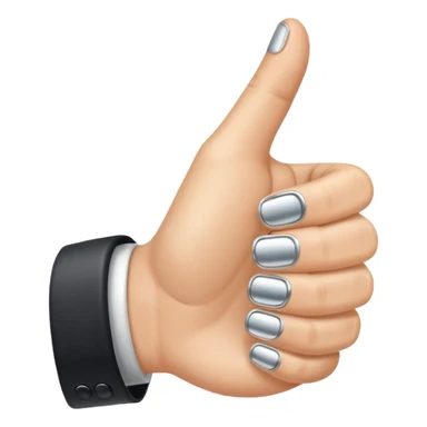 thumb up, ring on the ring finger sticker