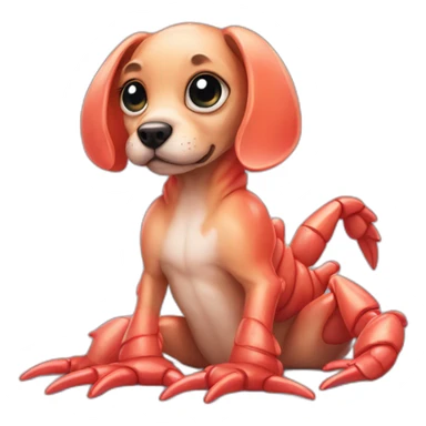 alien lobster puppy sticker