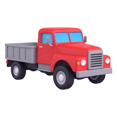 red and gray truck sticker