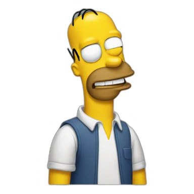 Homer avec un duff sticker