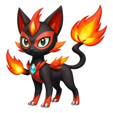 Meloetta-Darkrai-Litten-Pokémon-Fakémon-fusion-hybrid-creature sticker