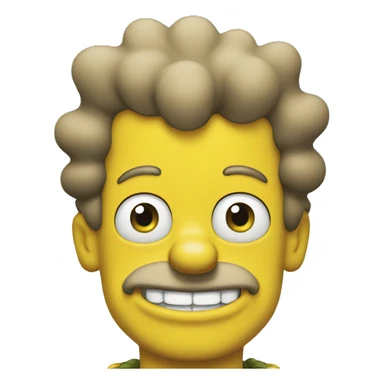 bart simpsons smiling sticker