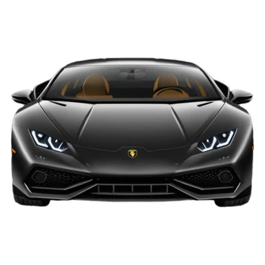 Une. Lamborghini Huracanes noire. sticker