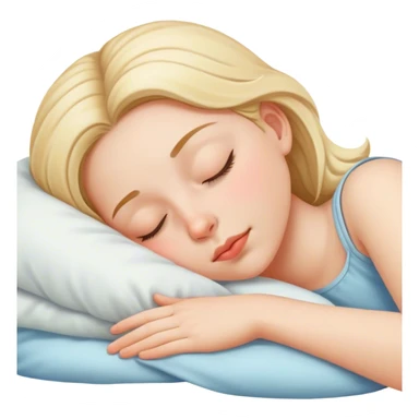 Girl sleep sticker