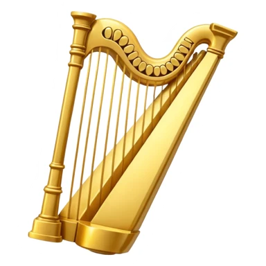golden lyre sticker