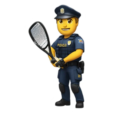 Policia padel sticker