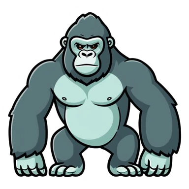 Recently divorced gorilla  sticker