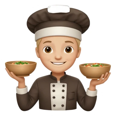  Chef Holding Bowl sticker