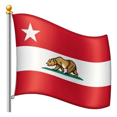 Hazme un emoji de la bandera de California  sticker