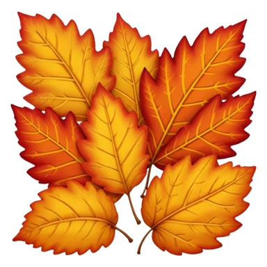 autumn leaves sticker