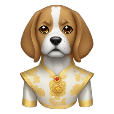 Dog in a barong  sticker