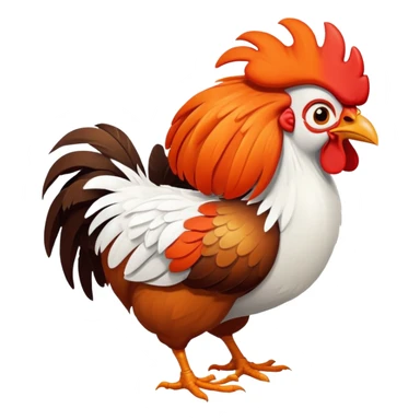 Heihei the rooster from Moana, silly chicken with big eyes sticker