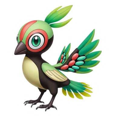Meloetta-Xatu-Sigilyph-Pokémon-Fakémon-hybrid-fusion-creature sticker