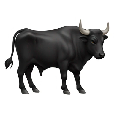 black bull siluete sticker