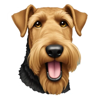 Airedale Terrier Portrait sticker