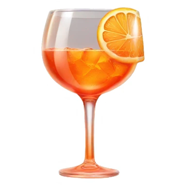Aperol spritz wine glass sticker