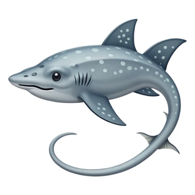 Stingray – Flat ray with long whip tail sticker