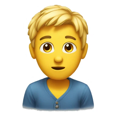 wondering face sticker