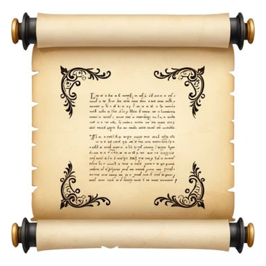 Scroll with quote
 sticker