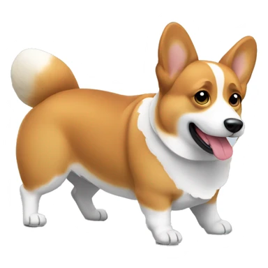 Working out Welsh Corgi sticker