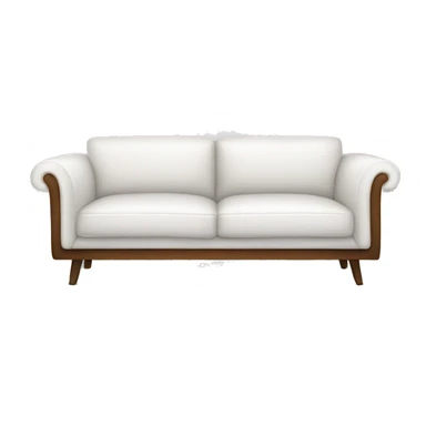 Realistic-white-modern-sofa sticker