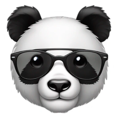 Panda avec des lunettes de soleil sticker