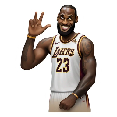 Lebron James as goat sticker