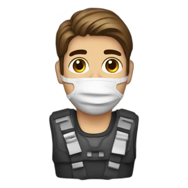 Christopher moltisanti with a neck brace sticker