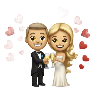 valentine drink champagne  sticker