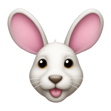 Conejo más tierno jamás visto, con un lazo rosa en la cabeza  sticker