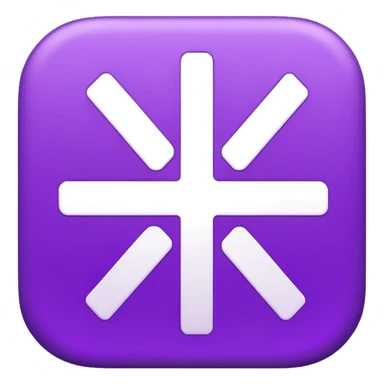 purple rounded edges "plus" emoji sticker