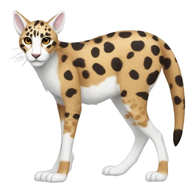 Modern Feral Rare Fantasy Vernid-Trico-species by LiLaiRa, random markings, full body sticker