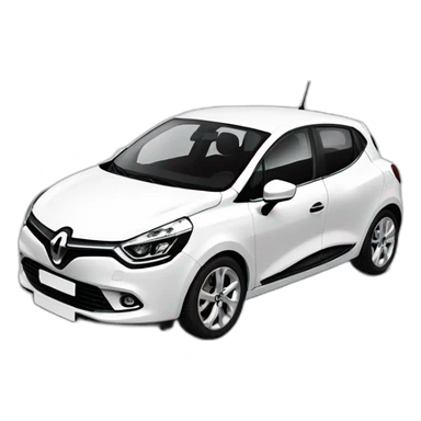 Clio 4 white sticker