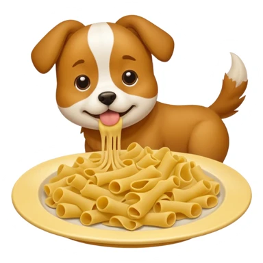 Dog farting out pasta  sticker