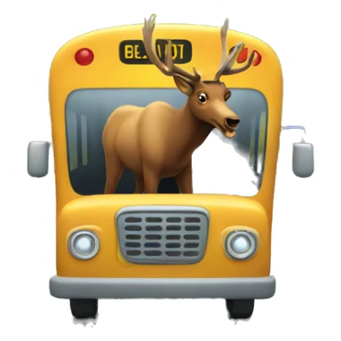 An Elk Driving a Bus sticker