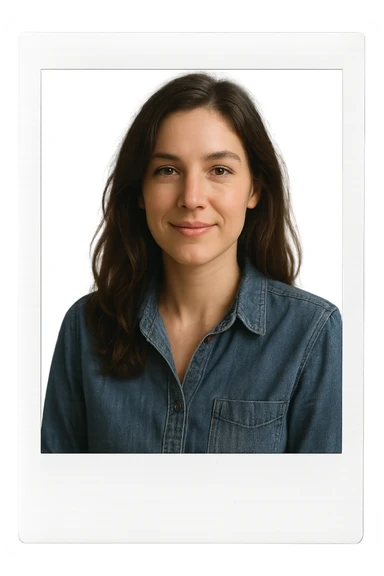 foto polaroid di una donna sticker