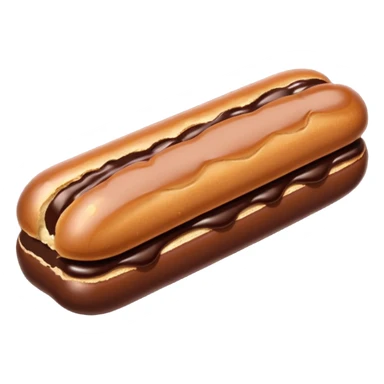 éclair au chocolat sticker