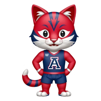 Arizona Wildcats mascot Wilber sticker
