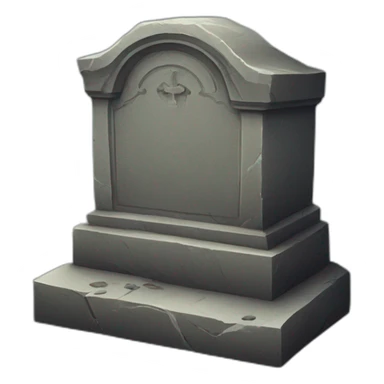 old grave stone sticker