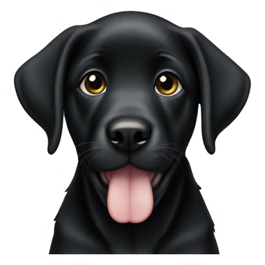 Black lab puppy  sticker