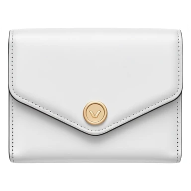 white wallet, clean girl aesthetic, soft colors, minimal design sticker