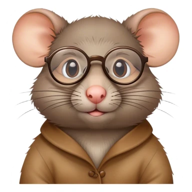 Rat avec des lunettes  sticker