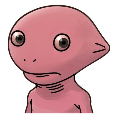 Pink alien  sticker