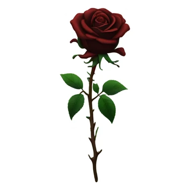 black rose with blood dripping  sticker