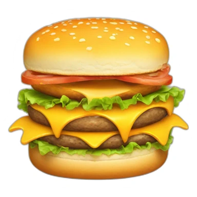 hamburger cheese sticker