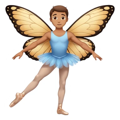 a hot butterfly balet man sticker