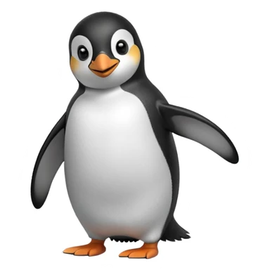Create a penguen smile sticker