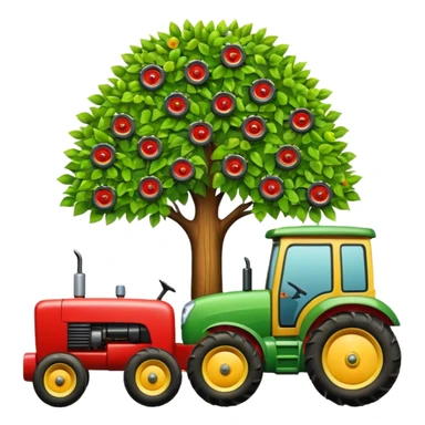 tree TRACTOR sticker