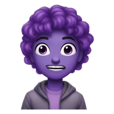 The purple Fear Inside Out sticker